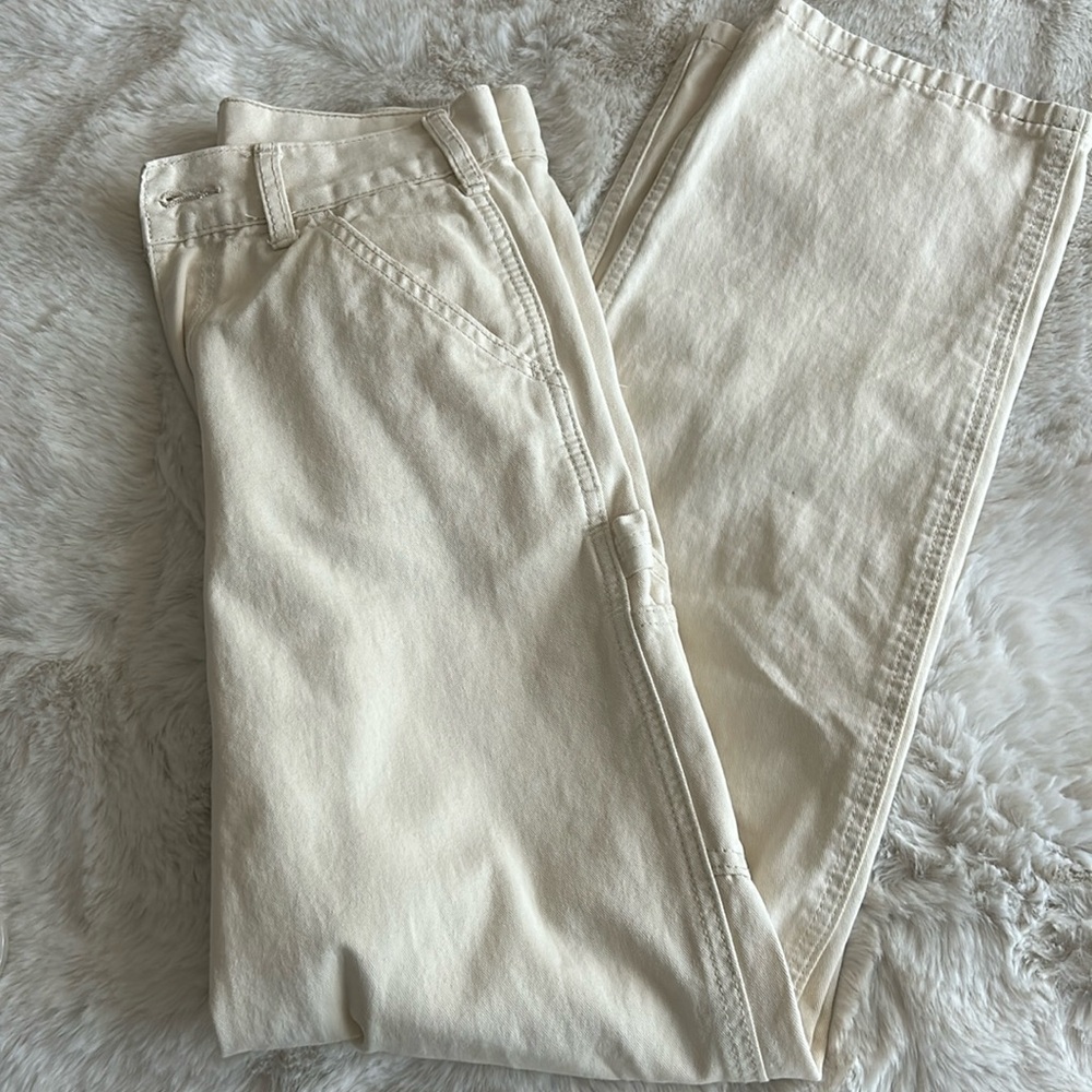 COPY - Brandy Melville cream cargo pants